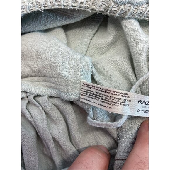 Free People Next Level Jumpsuit Sage Green Cotton Boho Small Wide Leg Sz S - Picture 13 of 16